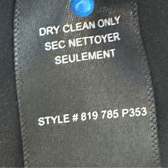 Rebecca Taylor Womens Wide Leg Pants Sz 10 Black Cropped Hi Waist Cotton Blend - Picture 10 of 10